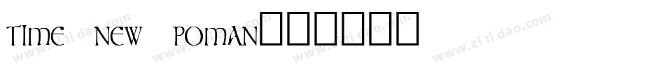 time new poman字体转换